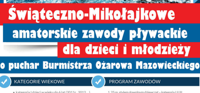 Zawody pływackie dla dzieci i młodzieży o Puchar Burmistrza Ożarowa Mazowieckiego