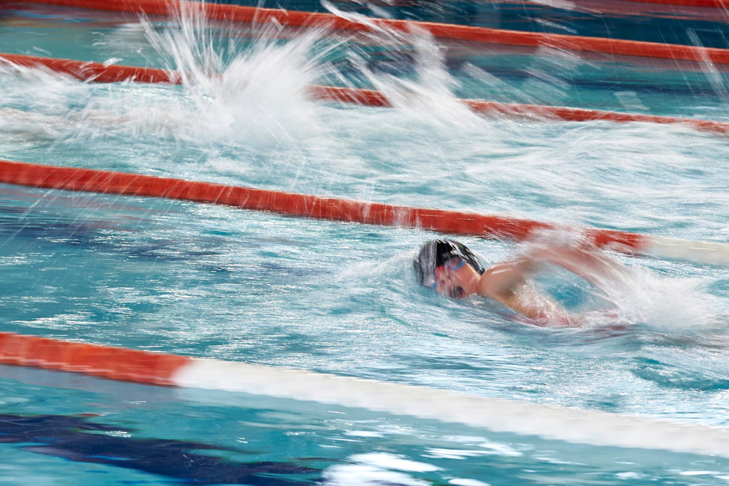 Ozarow Mazowiecki, Poland - 2016 December 08: Swimming Competition for the Cup of Mayor of Ozarow Mazowiecki at Municipal Sports and Recreation Hall on December 08, 2016 in Ozarow Mazowiecki, Poland. Adam Nurkiewicz declares that he has no rights to the image of people at the photographs of his authorship. Picture also available in RAW (NEF) or TIFF format on special request. Any editorial, commercial or promotional use requires written permission from the author of image. Mandatory credit: Photo by © Adam Nurkiewicz / Mediasport