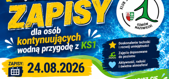 Kontynuujemy pływacką przygodę! Zapisy na sezon 2026/2027